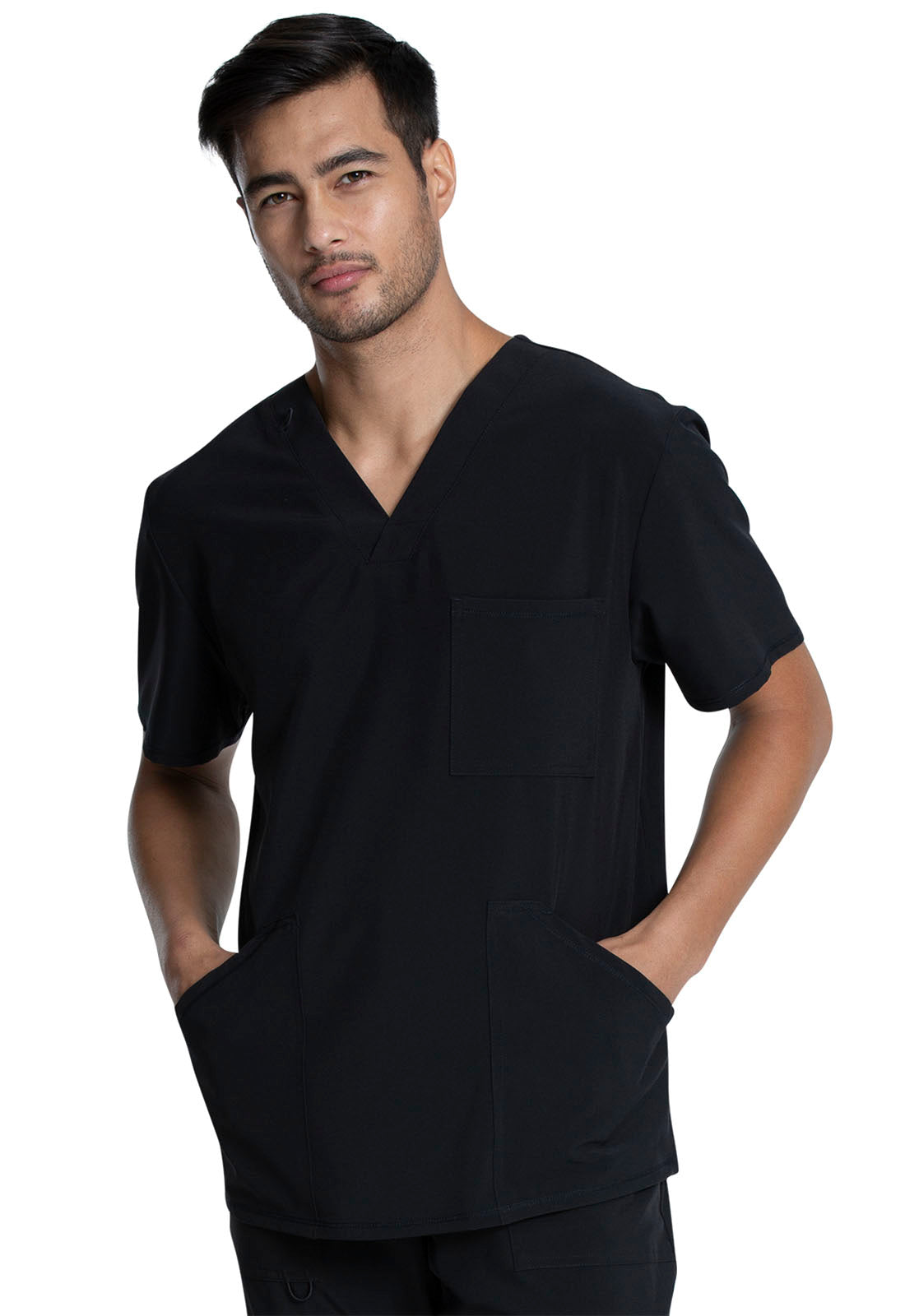 Men's Men's V-Neck Top - Black