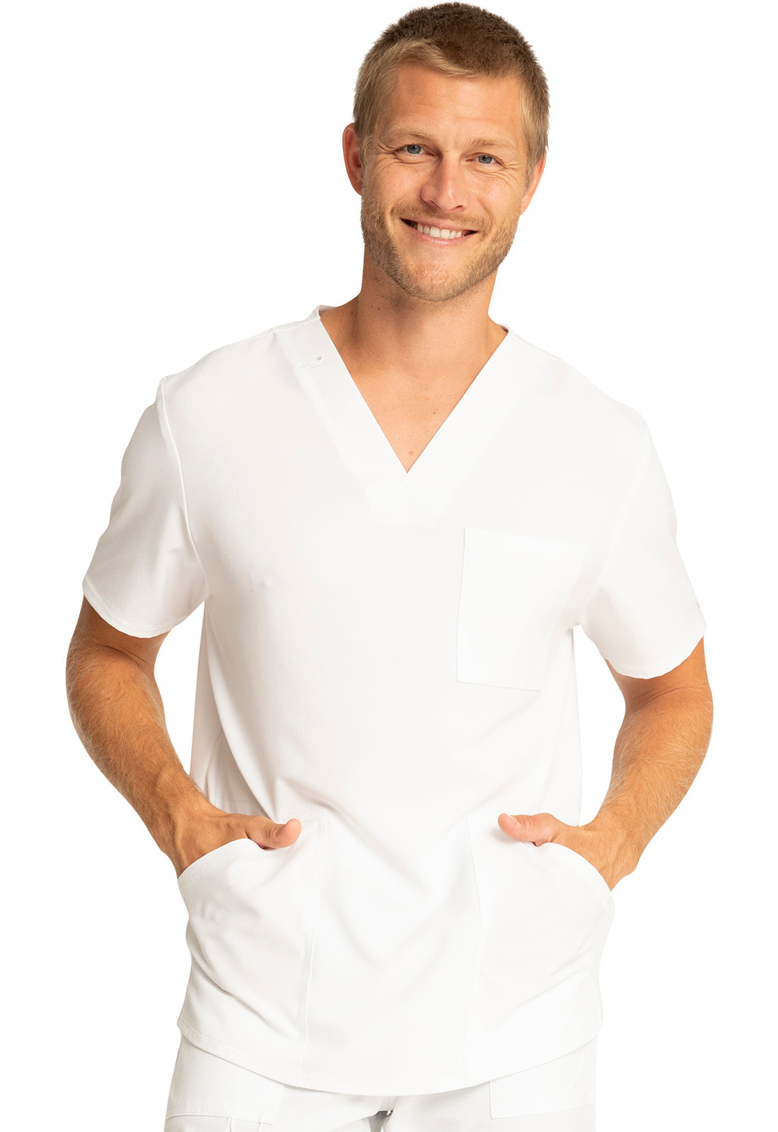 Men's Men's V-Neck Top - White