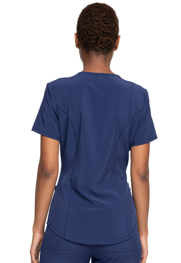 Women's Mock Wrap Top - Navy