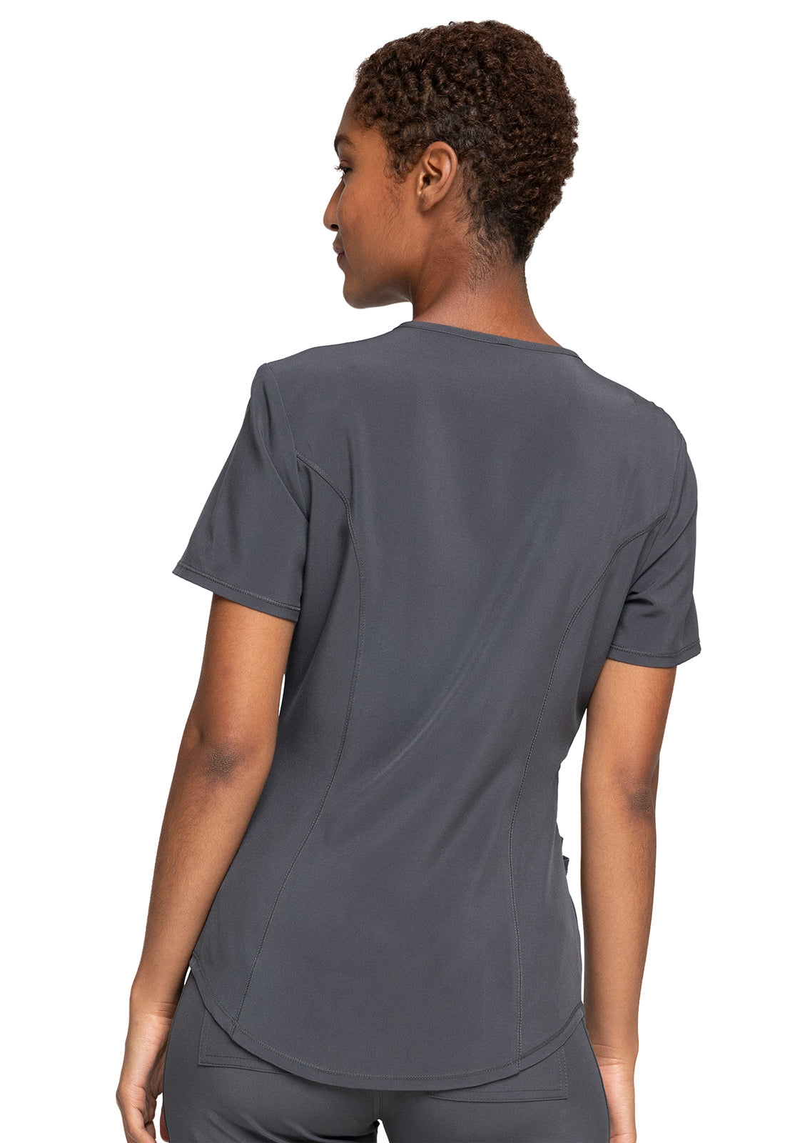 Women's Mock Wrap Top - Pewter