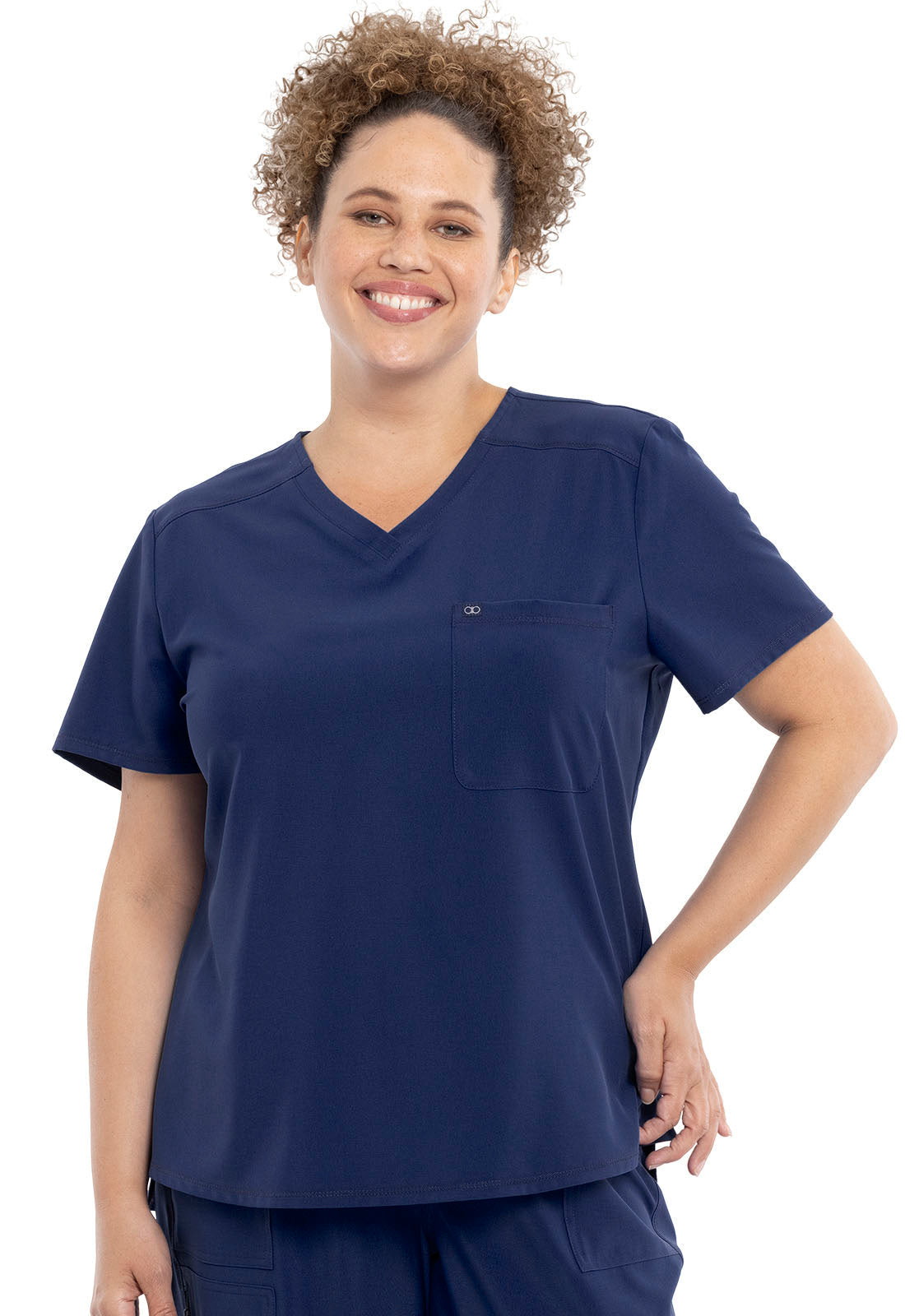 Women's Tuckable V-Neck Top - Navy