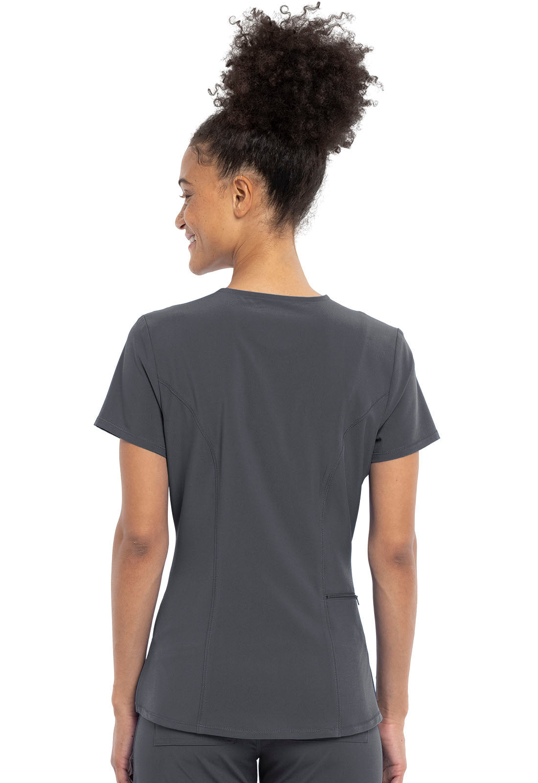 Women's Tuckable V-Neck Top - Pewter