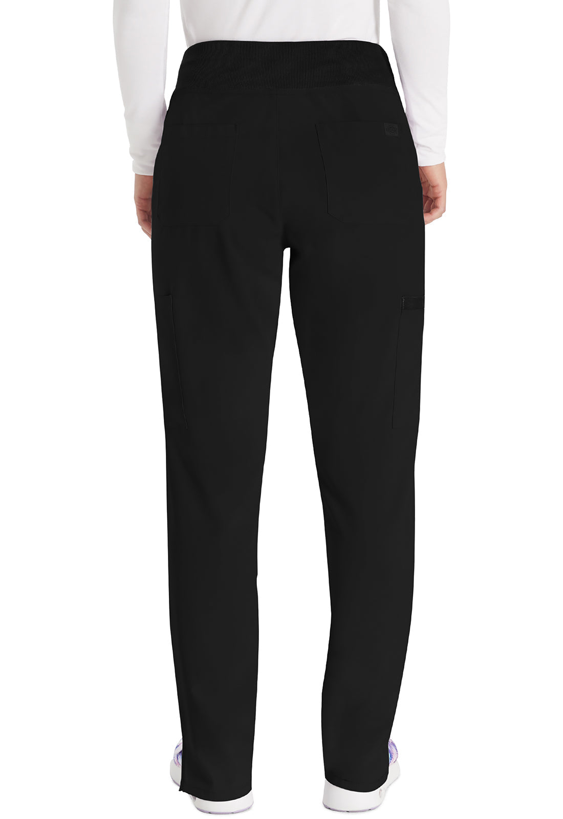 Women's Natural Rise Tapered Leg Pull-On Pant - Black