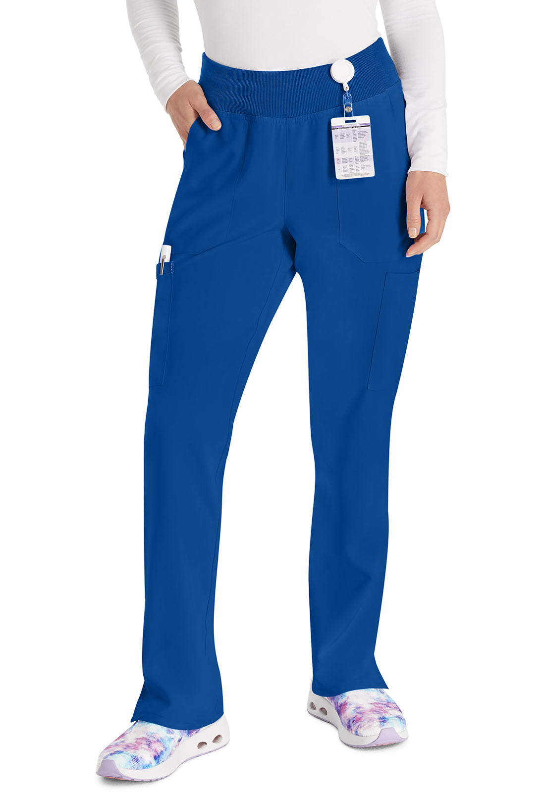 Women's Natural Rise Tapered Leg Pull-On Pant - Galaxy Blue