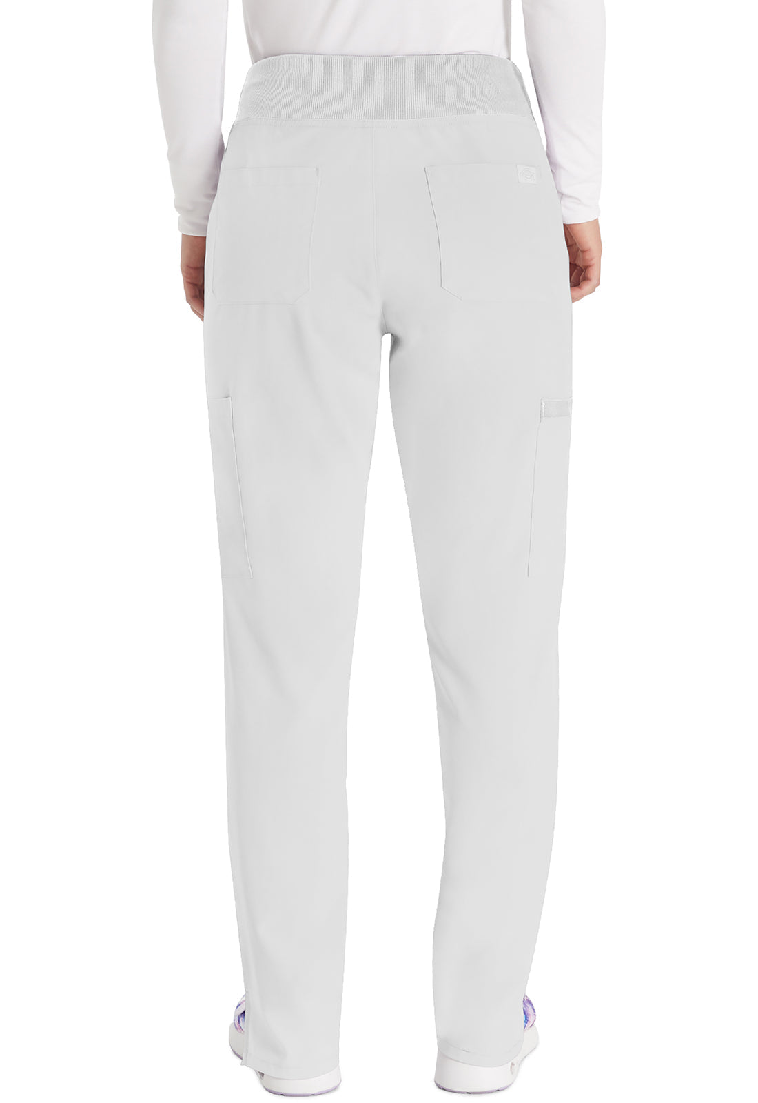 Women's Natural Rise Tapered Leg Pull-On Pant - White