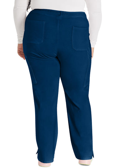 Women's Mid Rise Straight Leg Drawstring Pant - Navy