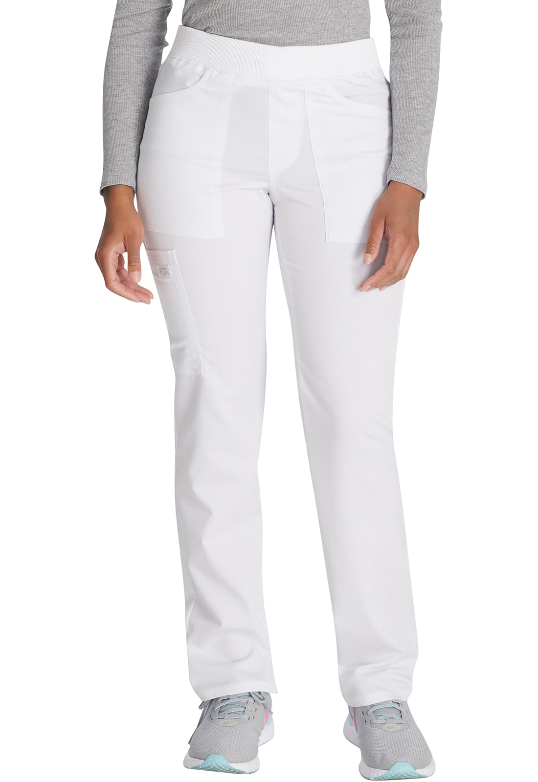 Women's Mid Rise Tapered Leg Pull-on Pant - White