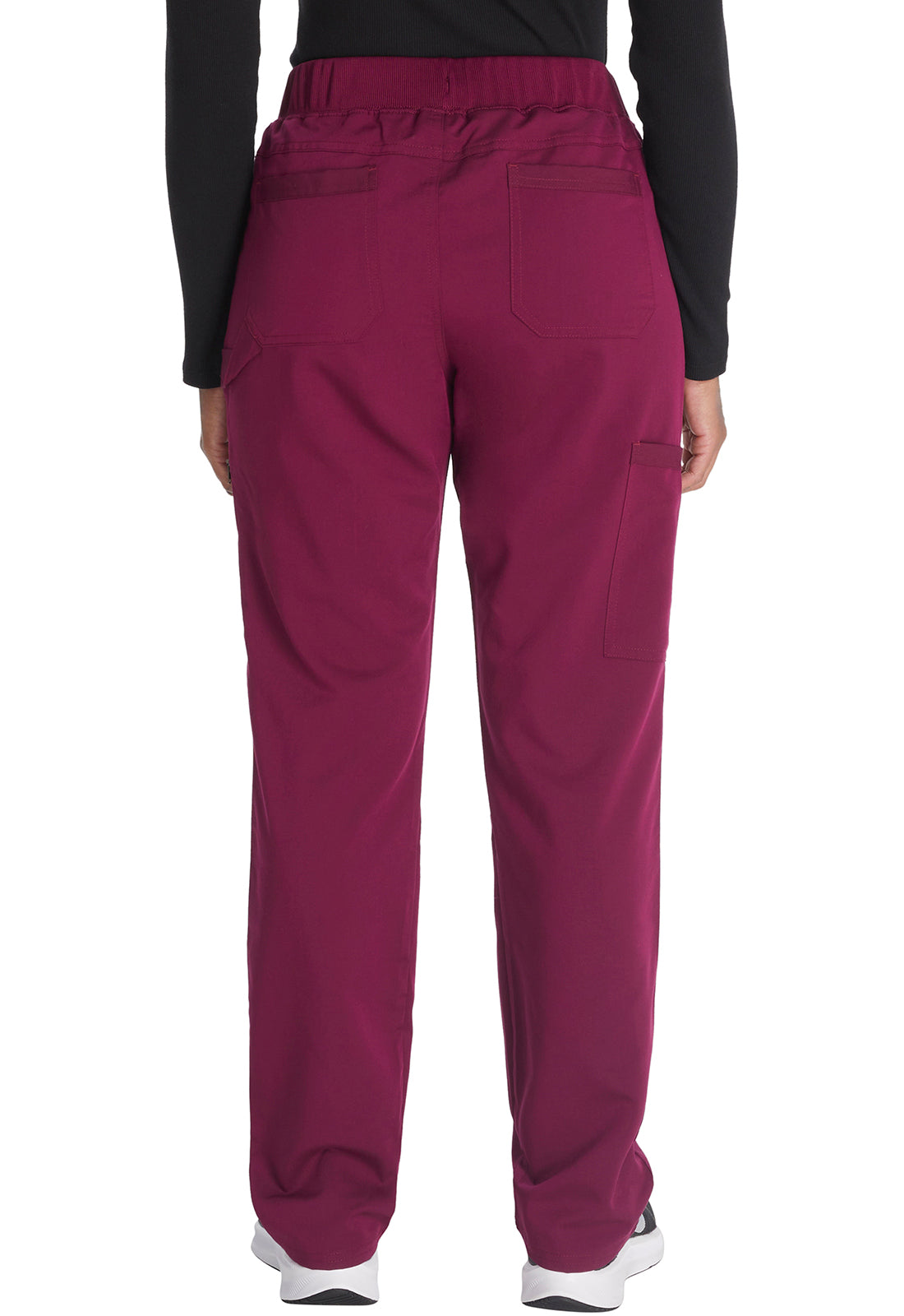 Women's Mid Rise Tapered Leg Pull-on Pant - Wine