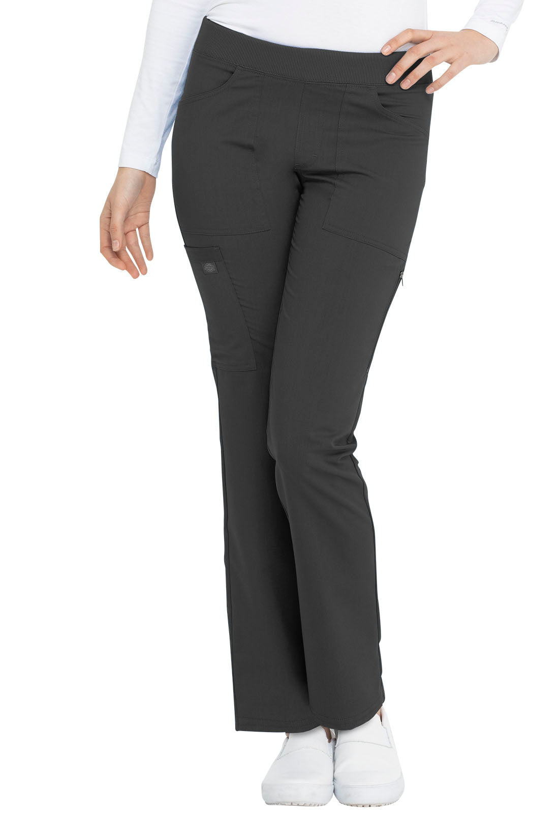 Women's Mid Rise Tapered Leg Pull-on Pant - Pewter