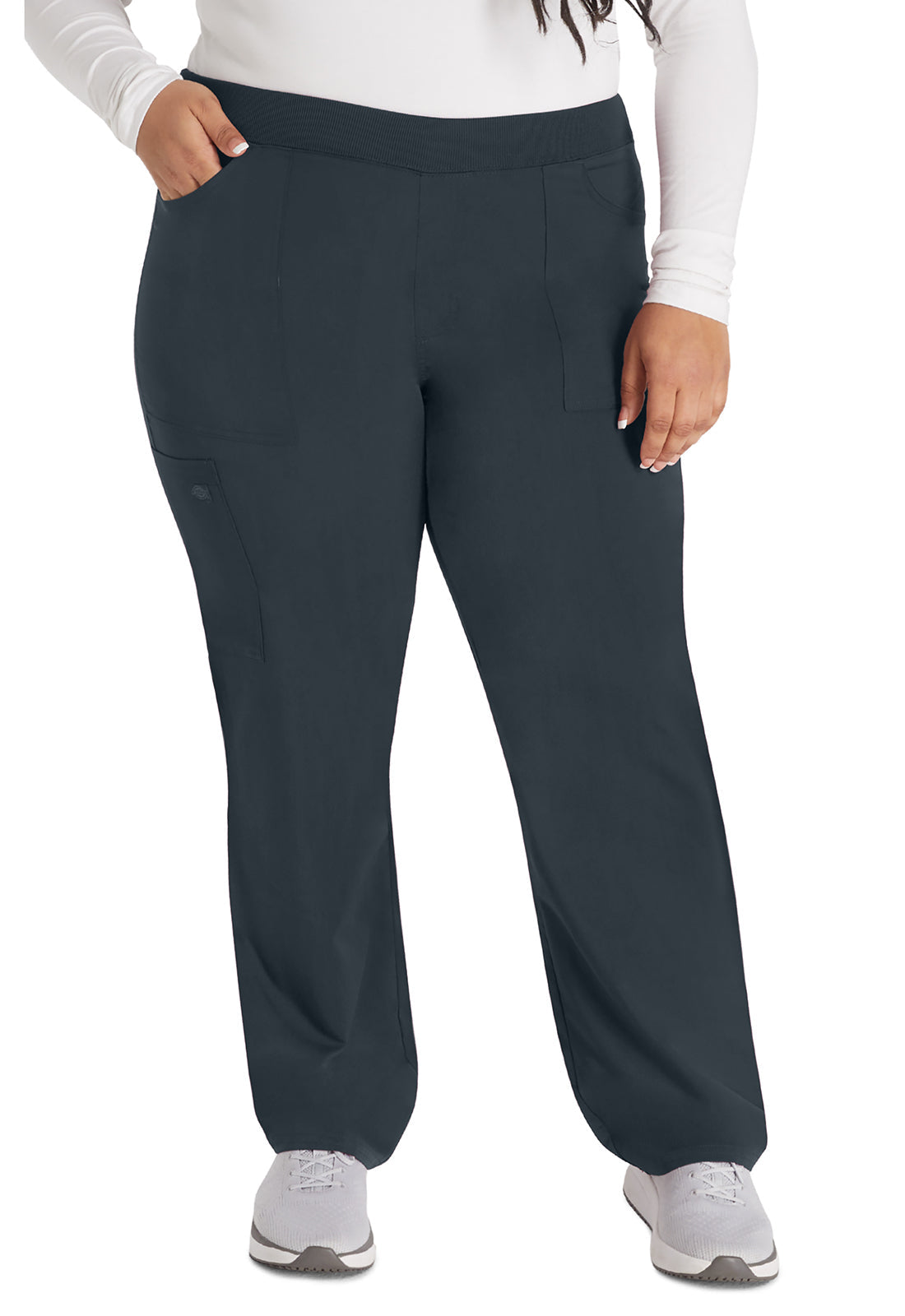 Women's Mid Rise Tapered Leg Pull-on Pant - Pewter