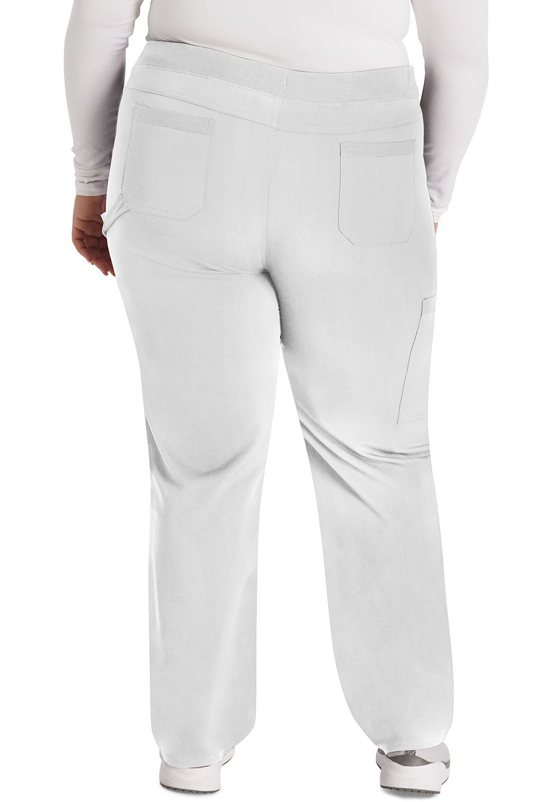 Women's Mid Rise Tapered Leg Pull-on Pant - White