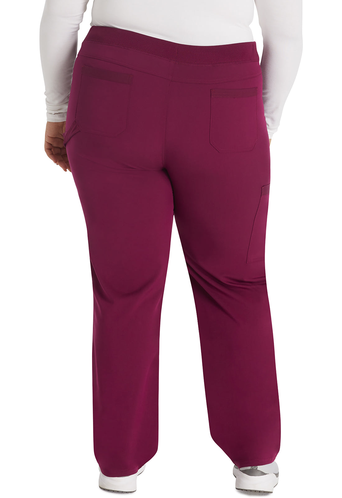 Women's Mid Rise Tapered Leg Pull-on Pant - Wine