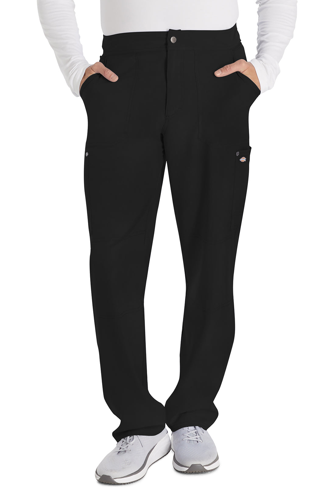 Men's Men's Mid Rise Zip Fly Straight Leg Pant - Black