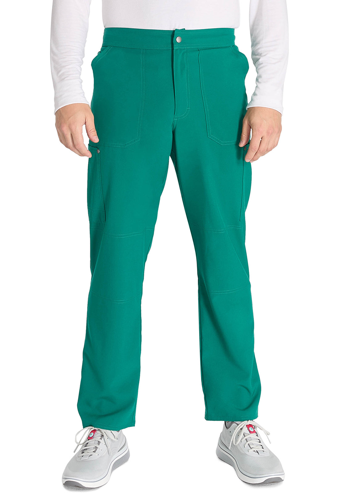 Men's Men's Mid Rise Zip Fly Straight Leg Pant - Hunter Green