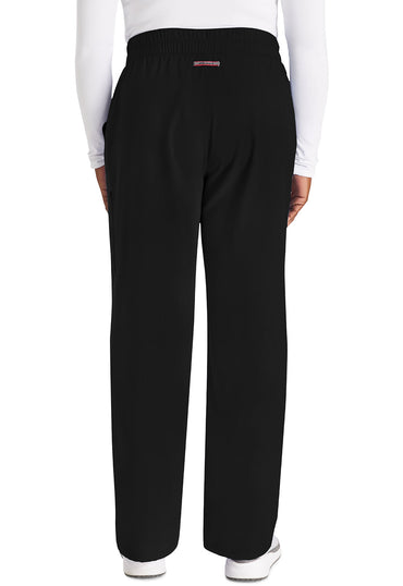 Women's Mid Rise Zip Fly Wide Leg Cargo Pant - Black