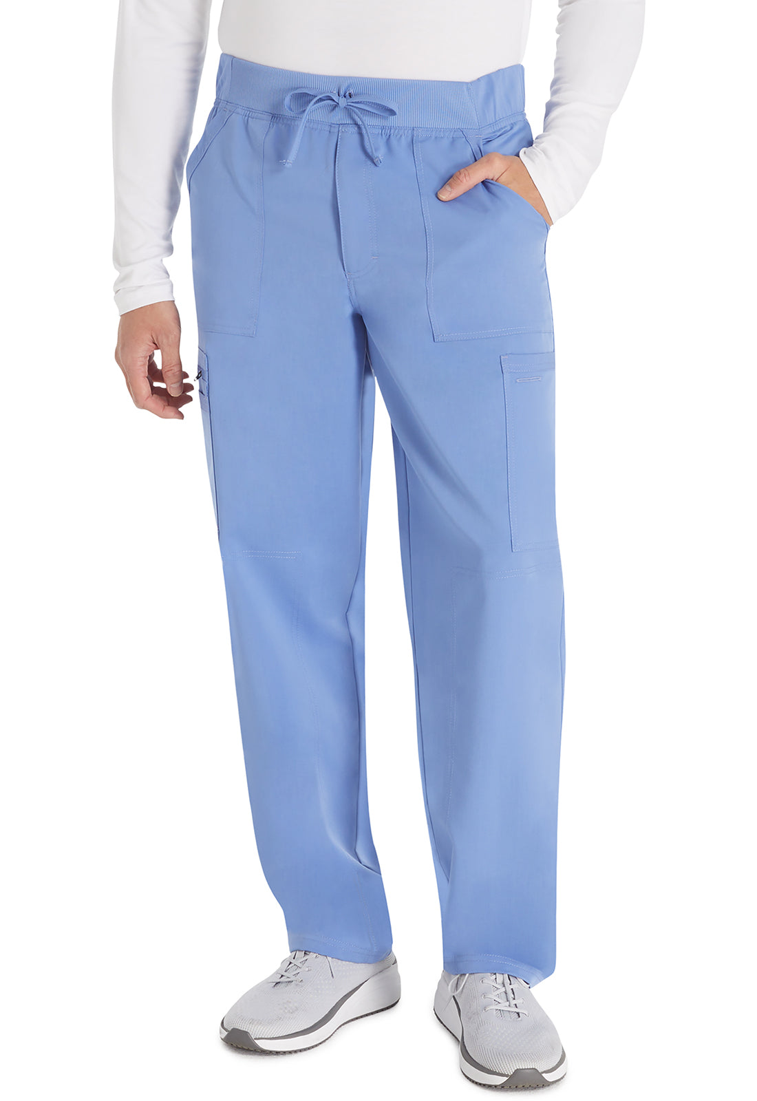 Men's Men's Mid Rise Zip Fly Straight Leg Pant - Ciel