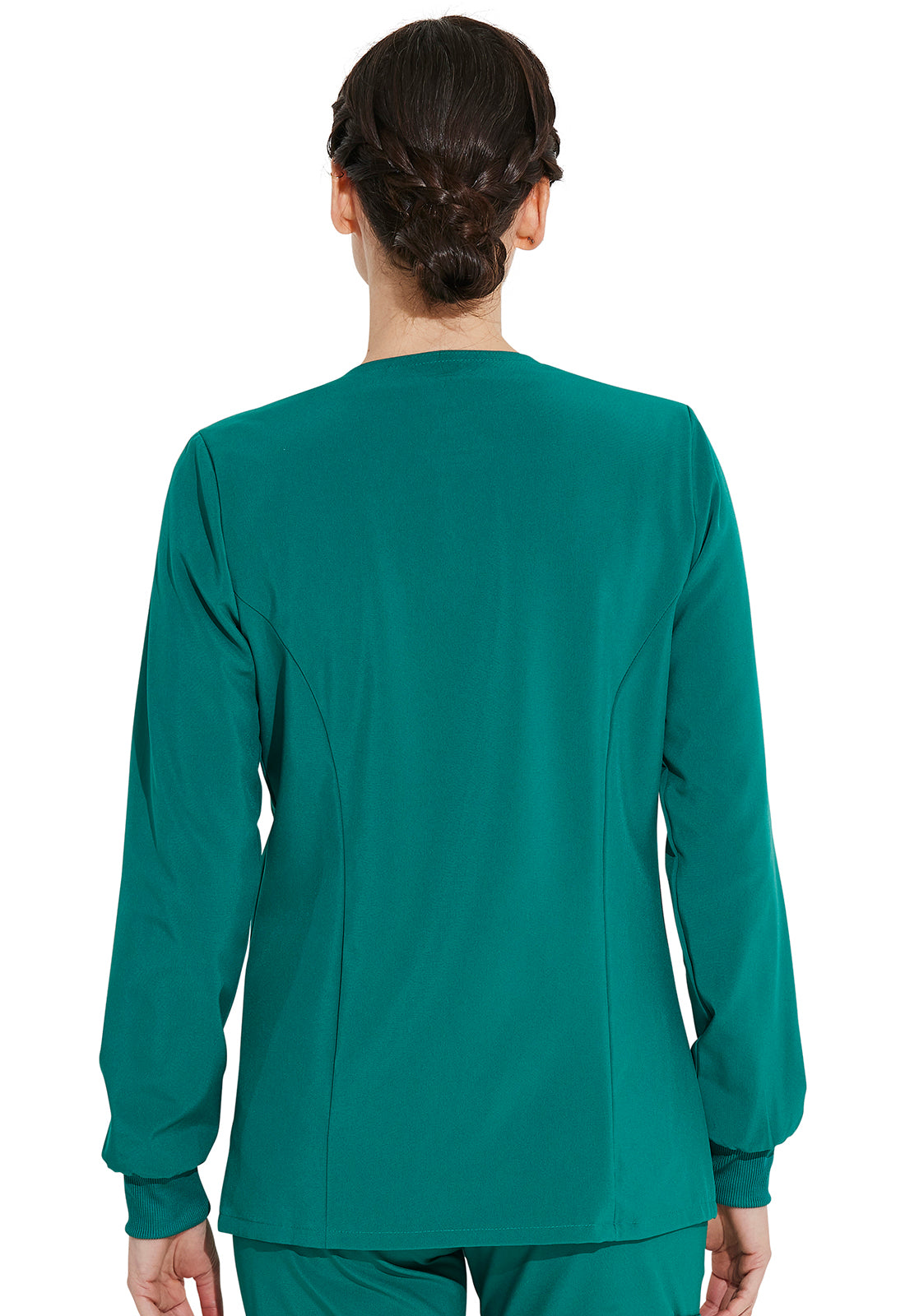 Women's Snap Front Warm-up Jacket - Hunter Green