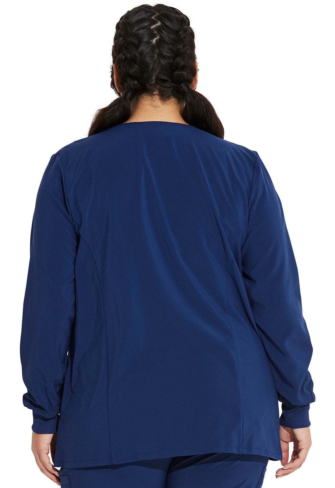 Women's Snap Front Warm-up Jacket - Navy