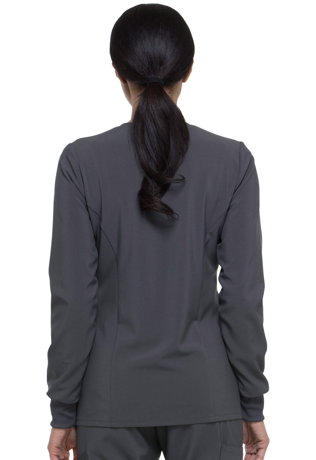 Women's Snap Front Warm-up Jacket - Pewter