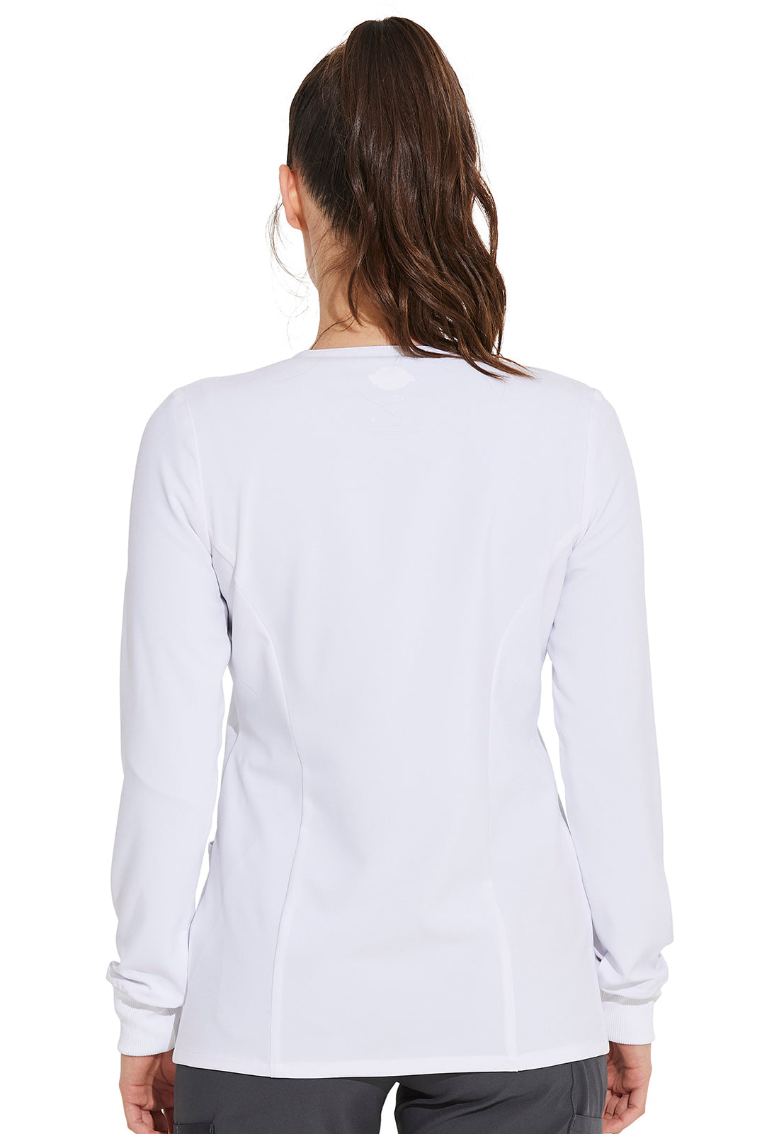 Women's Snap Front Warm-up Jacket - White