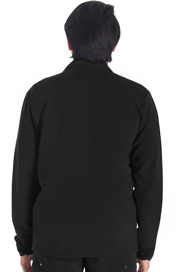 Men's Men's Zip Front Fleece Jacket - Black