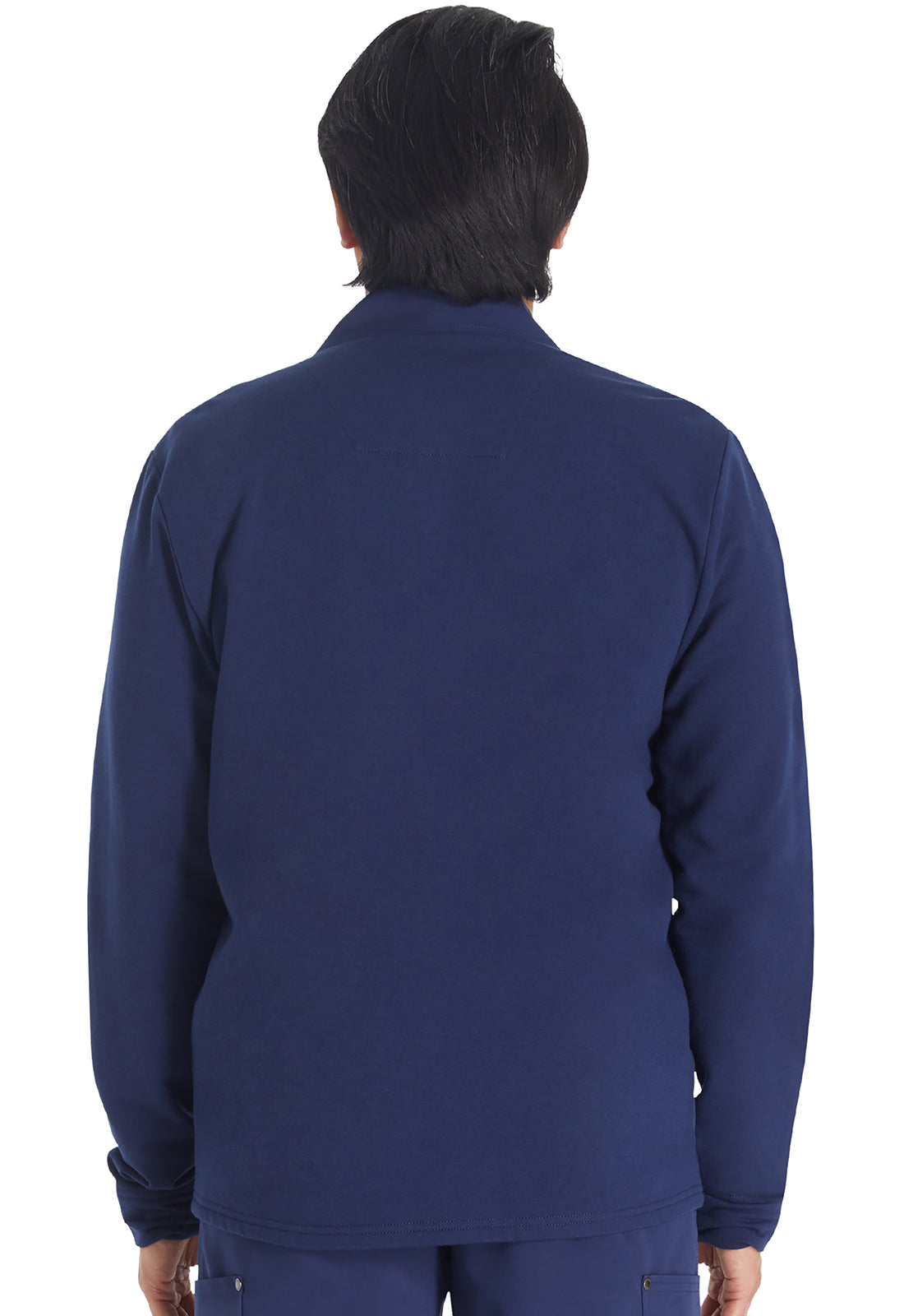 Men's Men's Zip Front Fleece Jacket - Navy