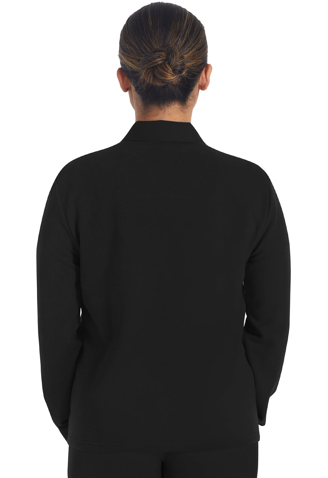 Women's Zip Front Fleece Jacket - Black