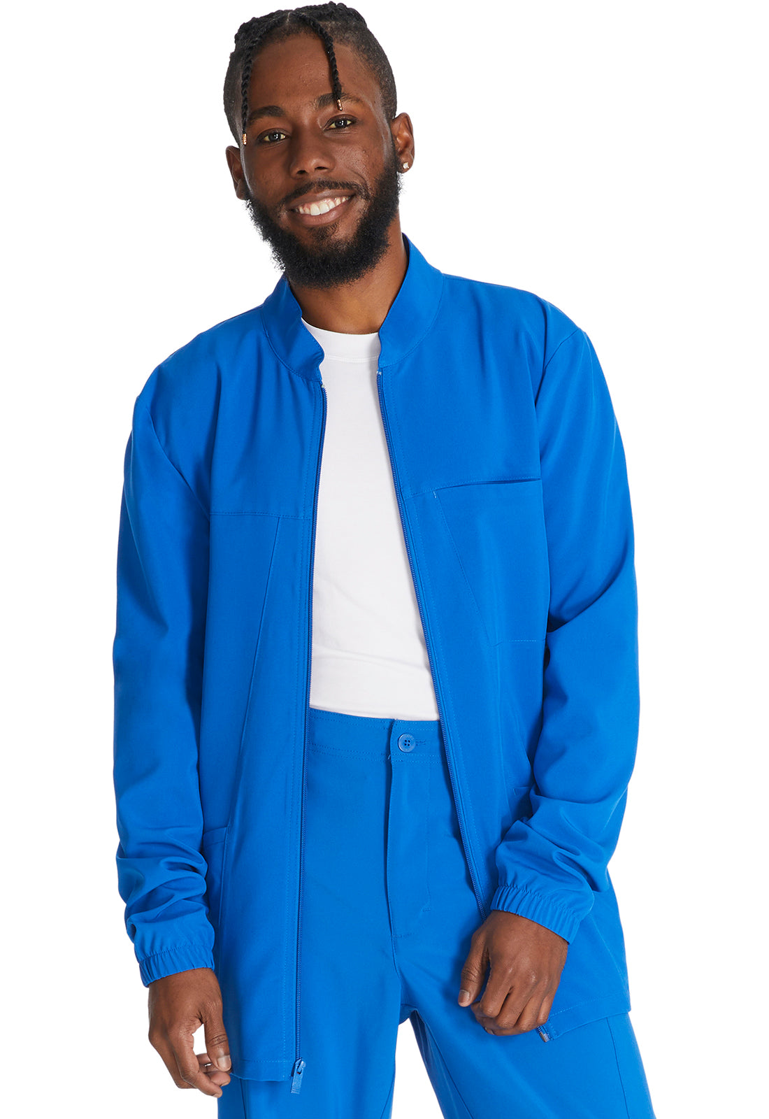 Men's Men's Zip Front Jacket - Royal