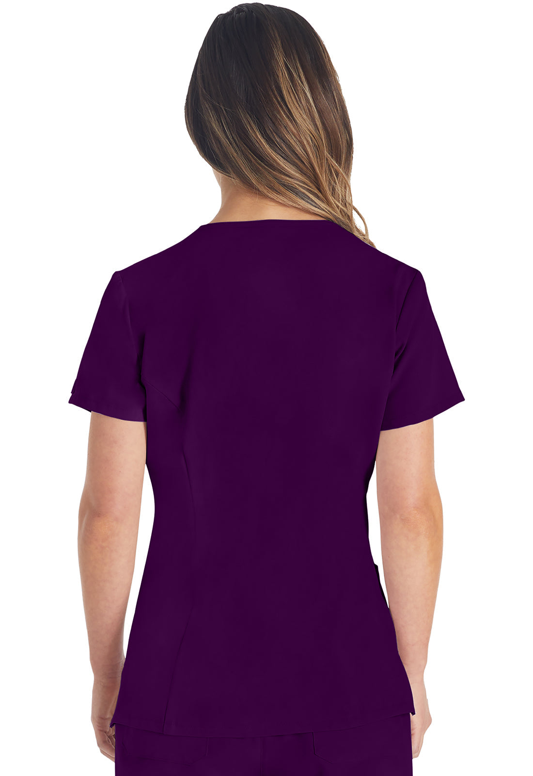Women's V-Neck Top - Eggplant