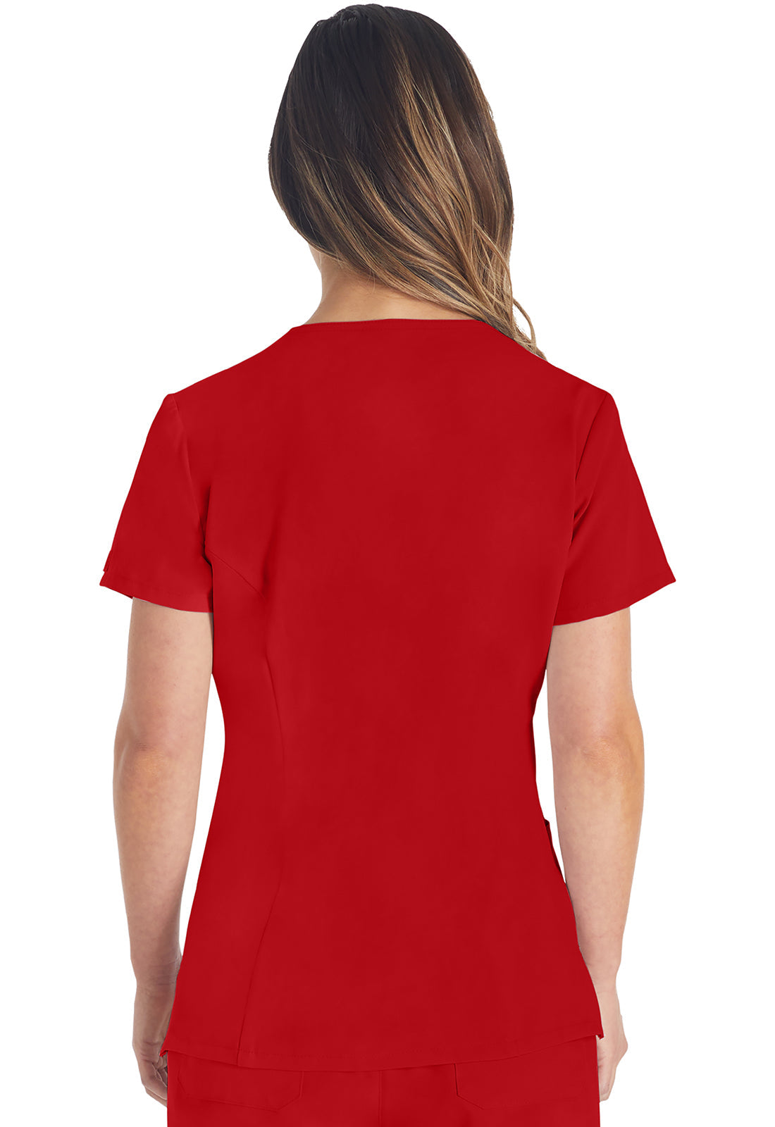 Women's V-Neck Top - Red