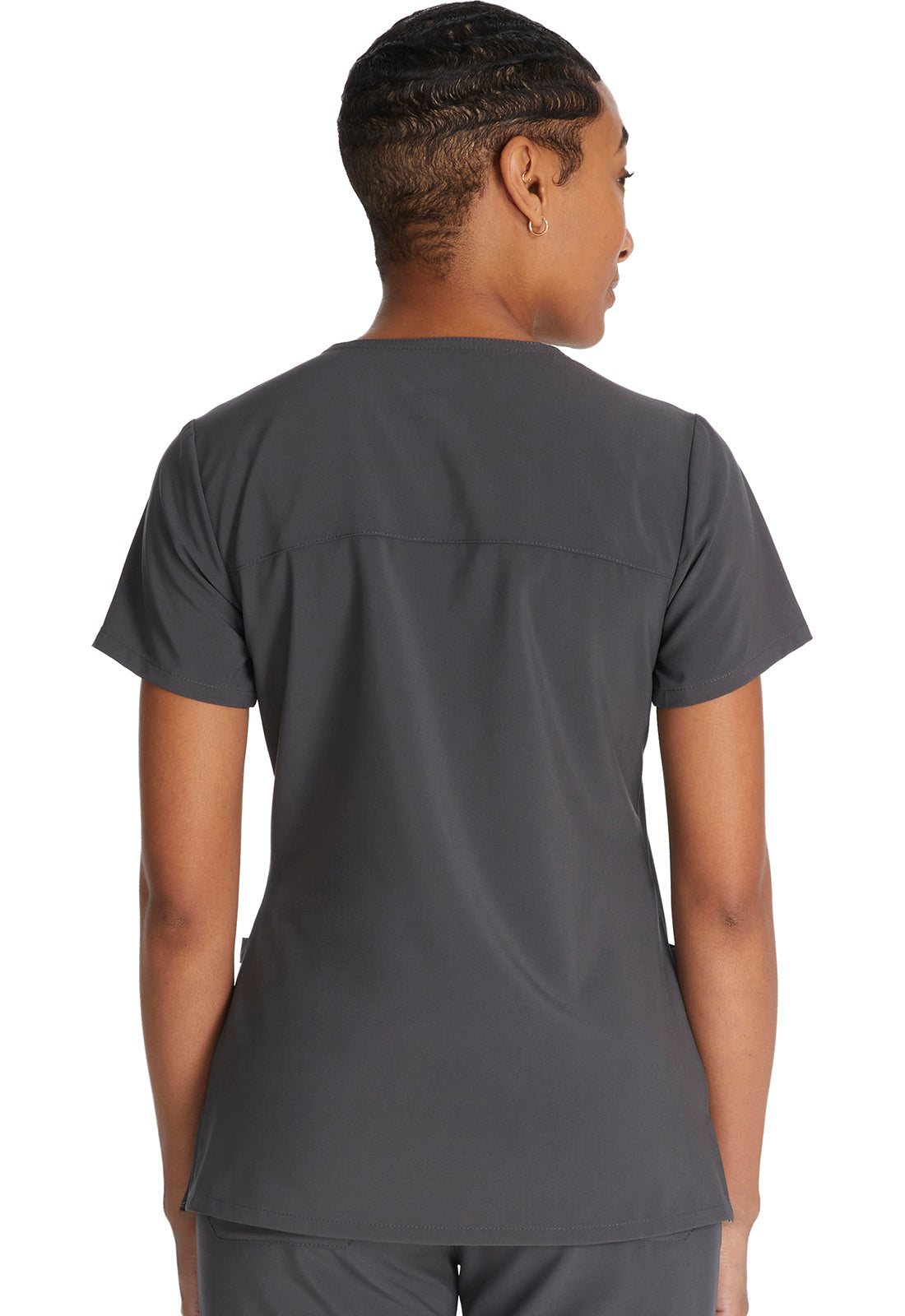 Women's Mock Wrap Top - Pewter
