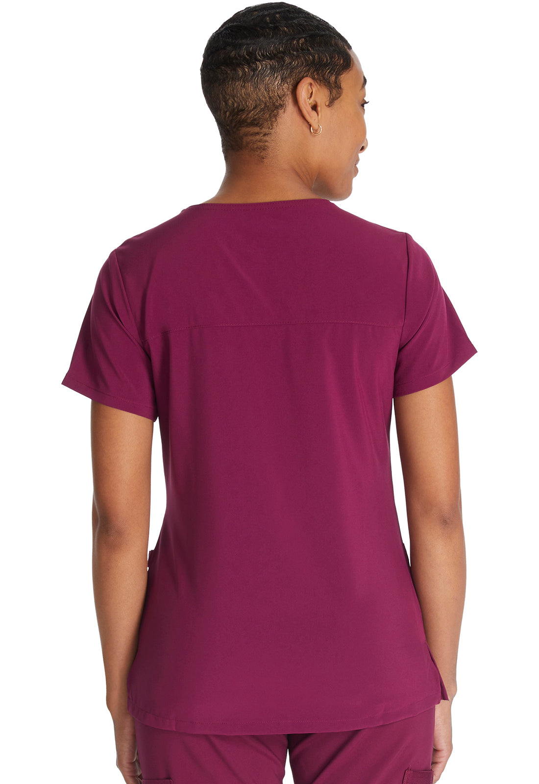 Women's Mock Wrap Top - Wine
