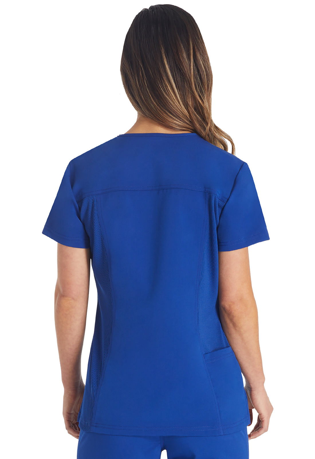 Women's Notched V-Neck Top - Galaxy Blue