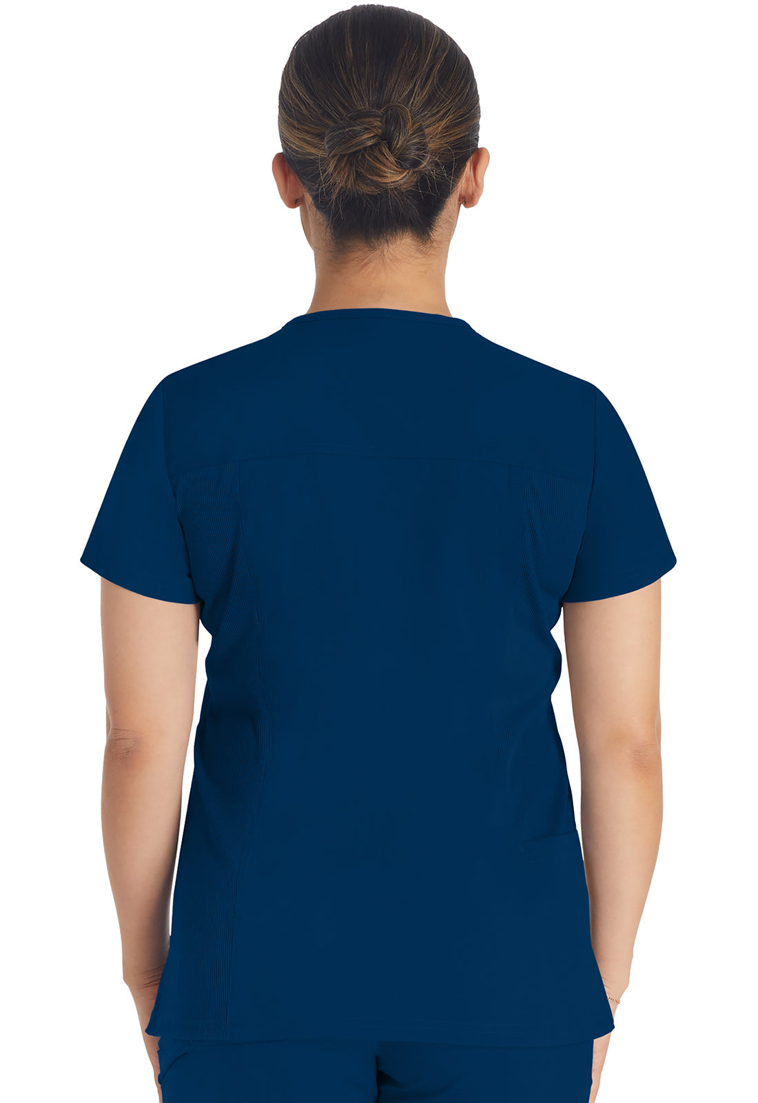 Women's Notched V-Neck Top - Navy