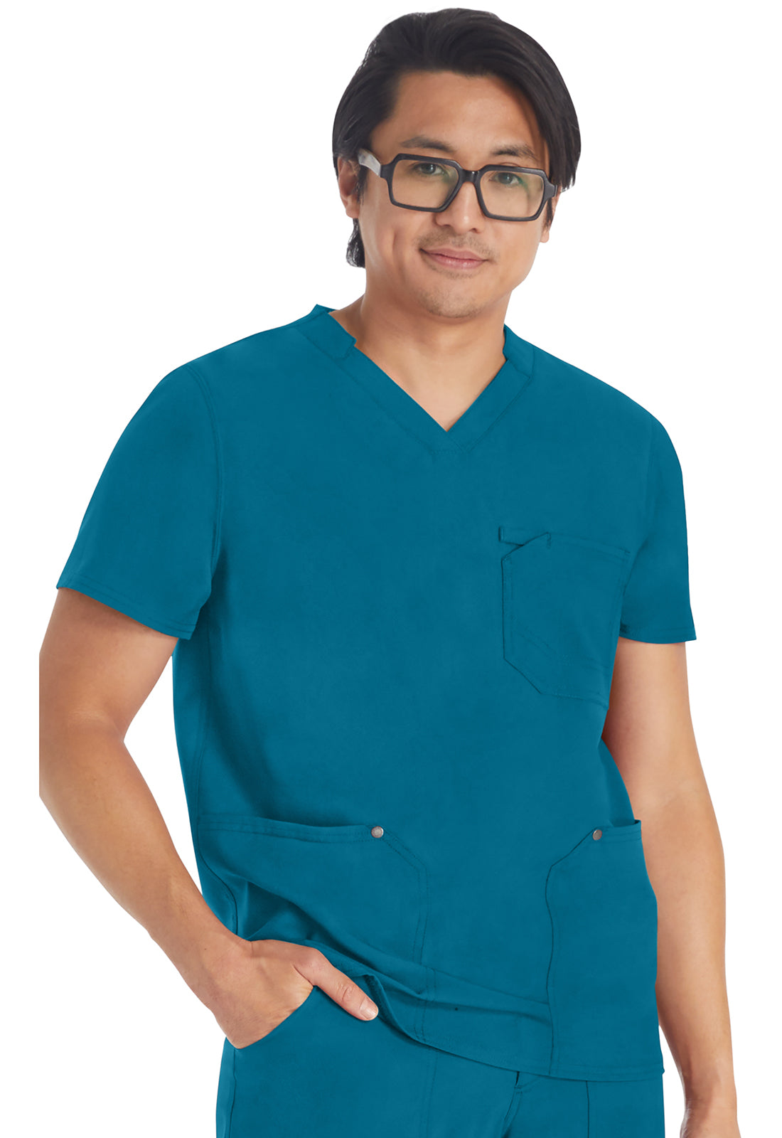 Men's Men's V-neck Top - Caribbean Blue