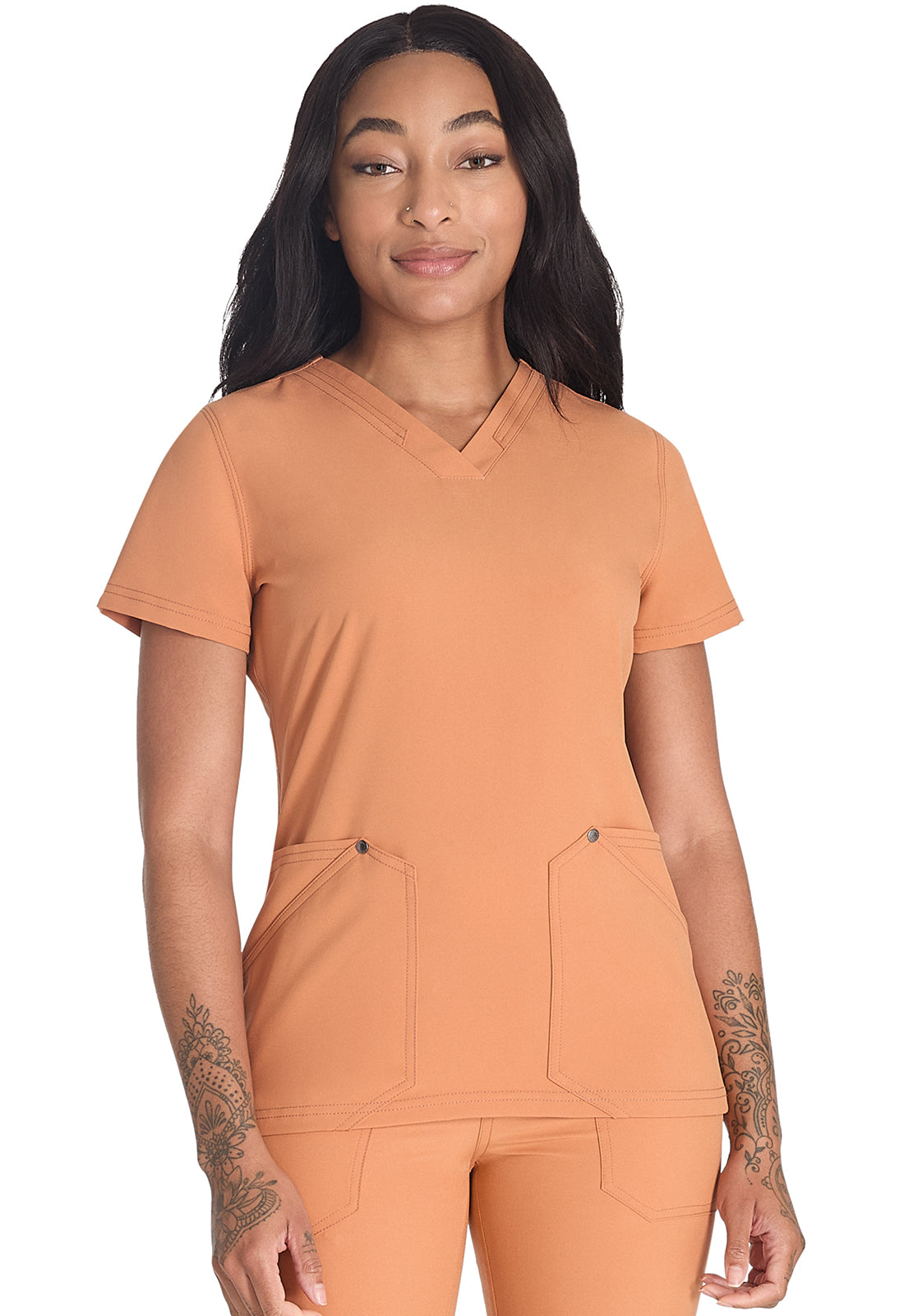 Women's V-Neck Top - Ginger Glow