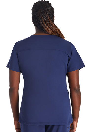 Women's V-Neck Top - Navy
