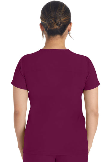 Women's V-Neck Top - Wine