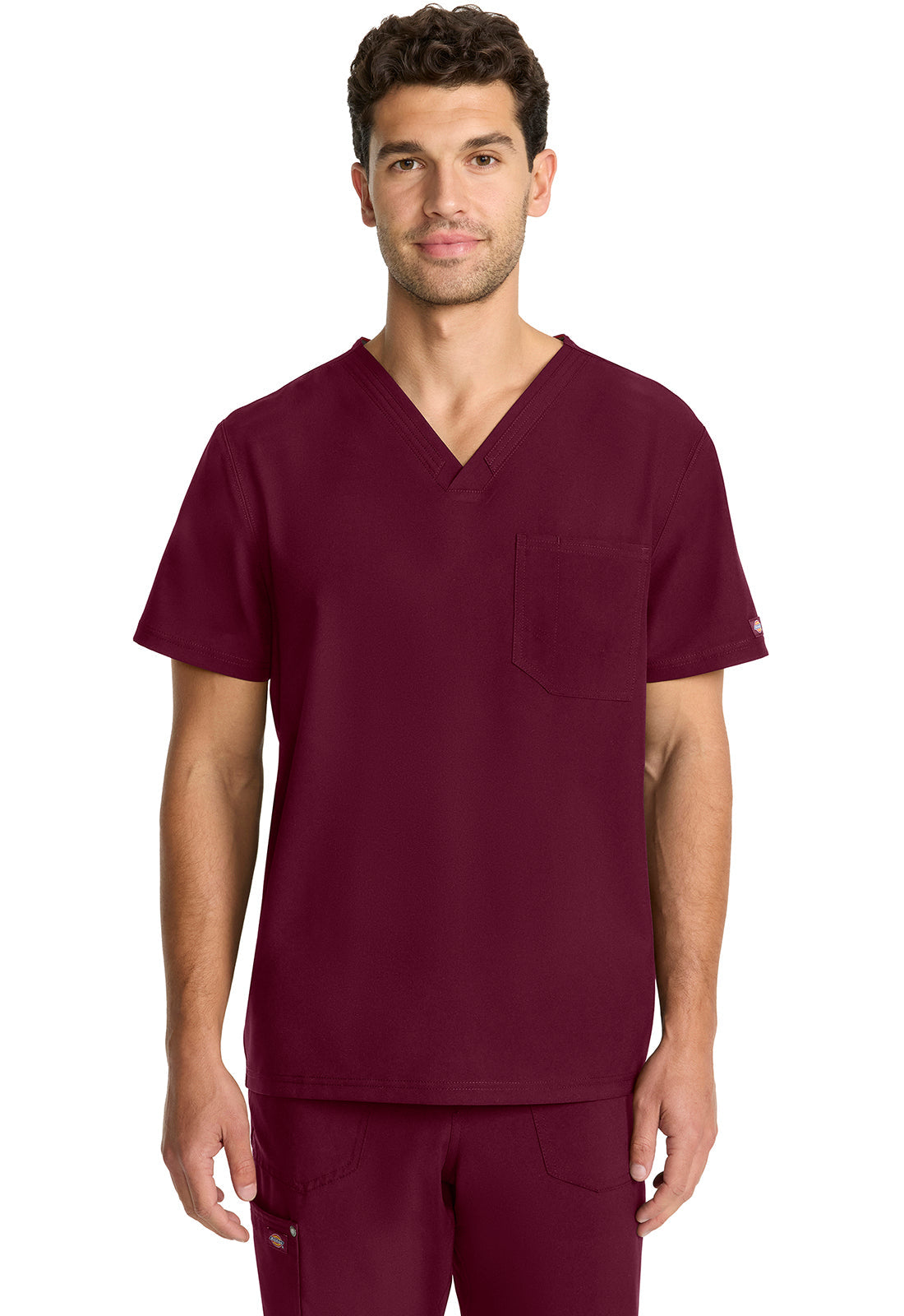 Men's Men's Tuck-in V-neck Top - Wine
