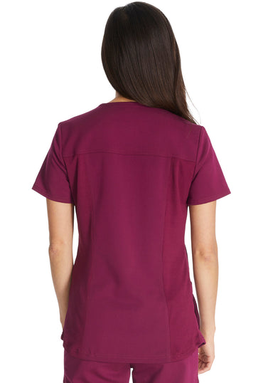 Women's V-Neck Top - Wine