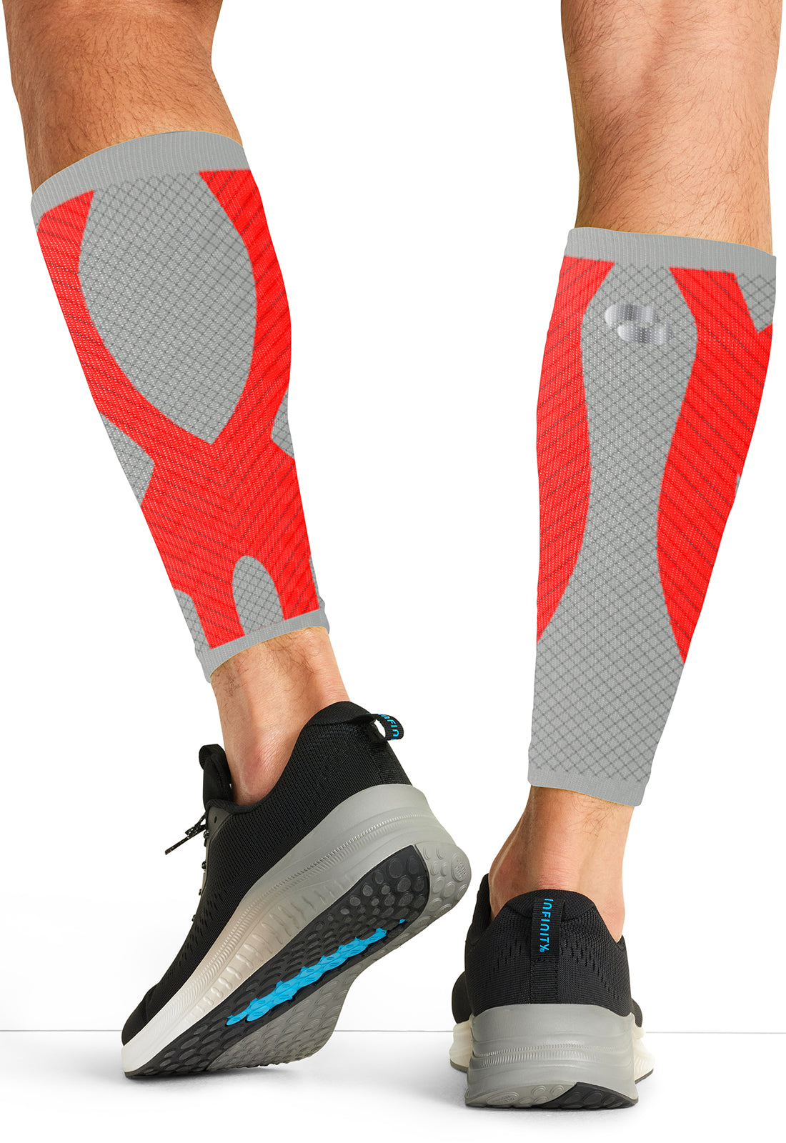 Unisex Calf Sleeve 10-15 mmHg Compression - Vapor/Firebird Red