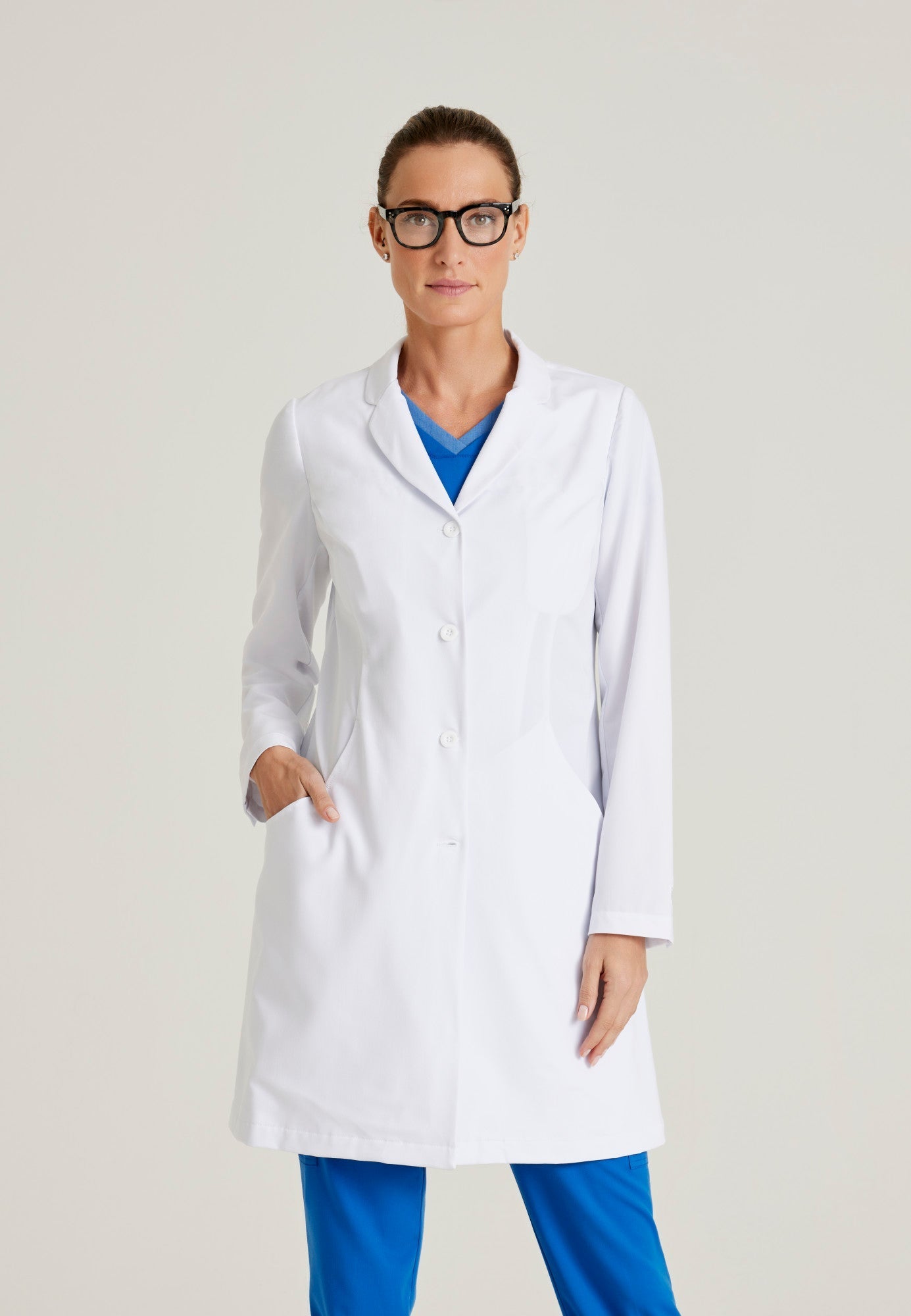 Penelope Lab Coat - White - Jen's Scrubs