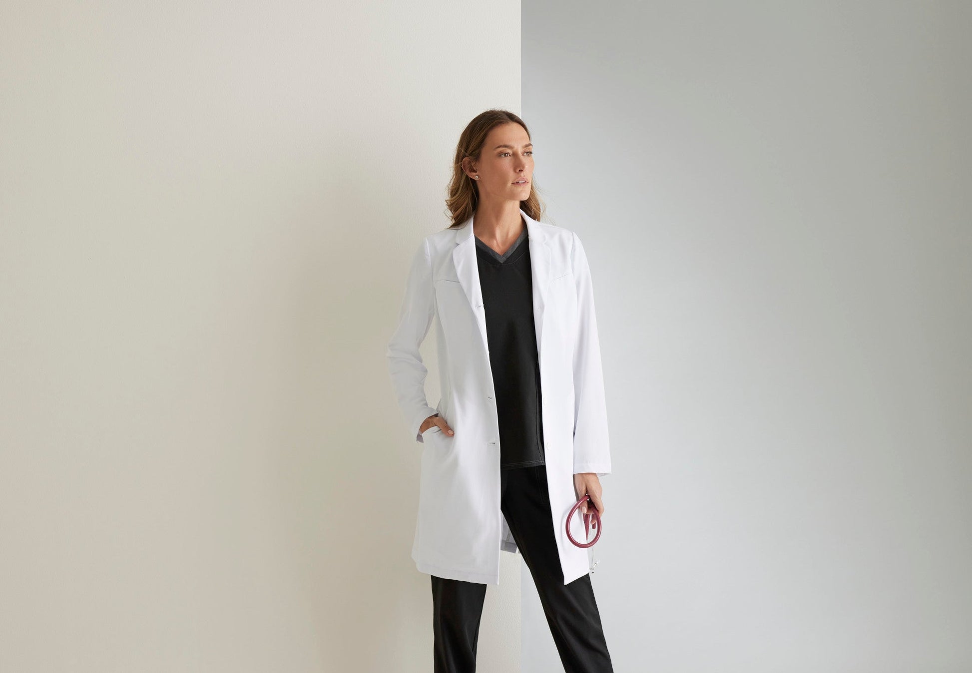 Penelope Lab Coat - White - Jen's Scrubs