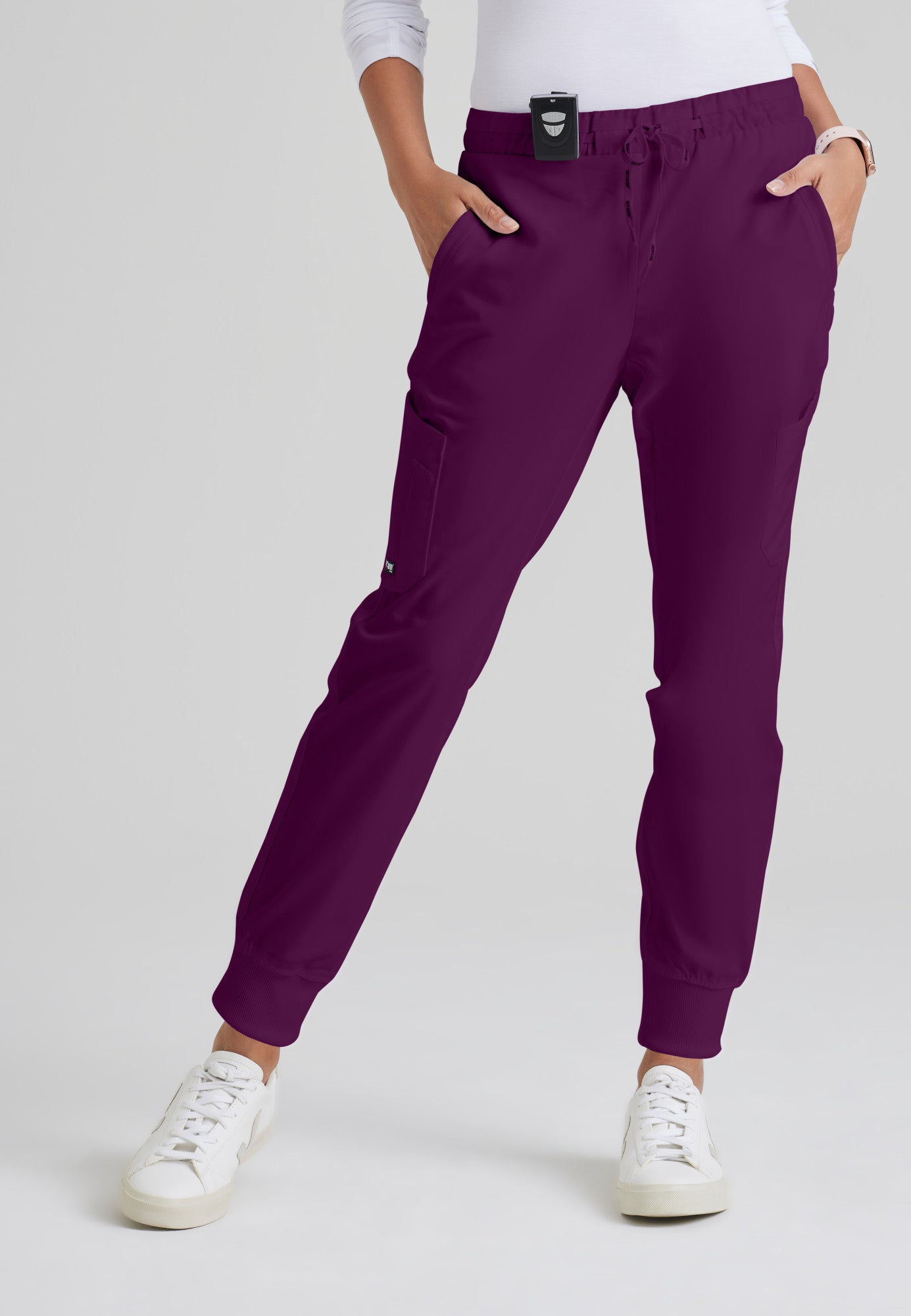 Kira Jogger - Wine - Jen's Scrubs