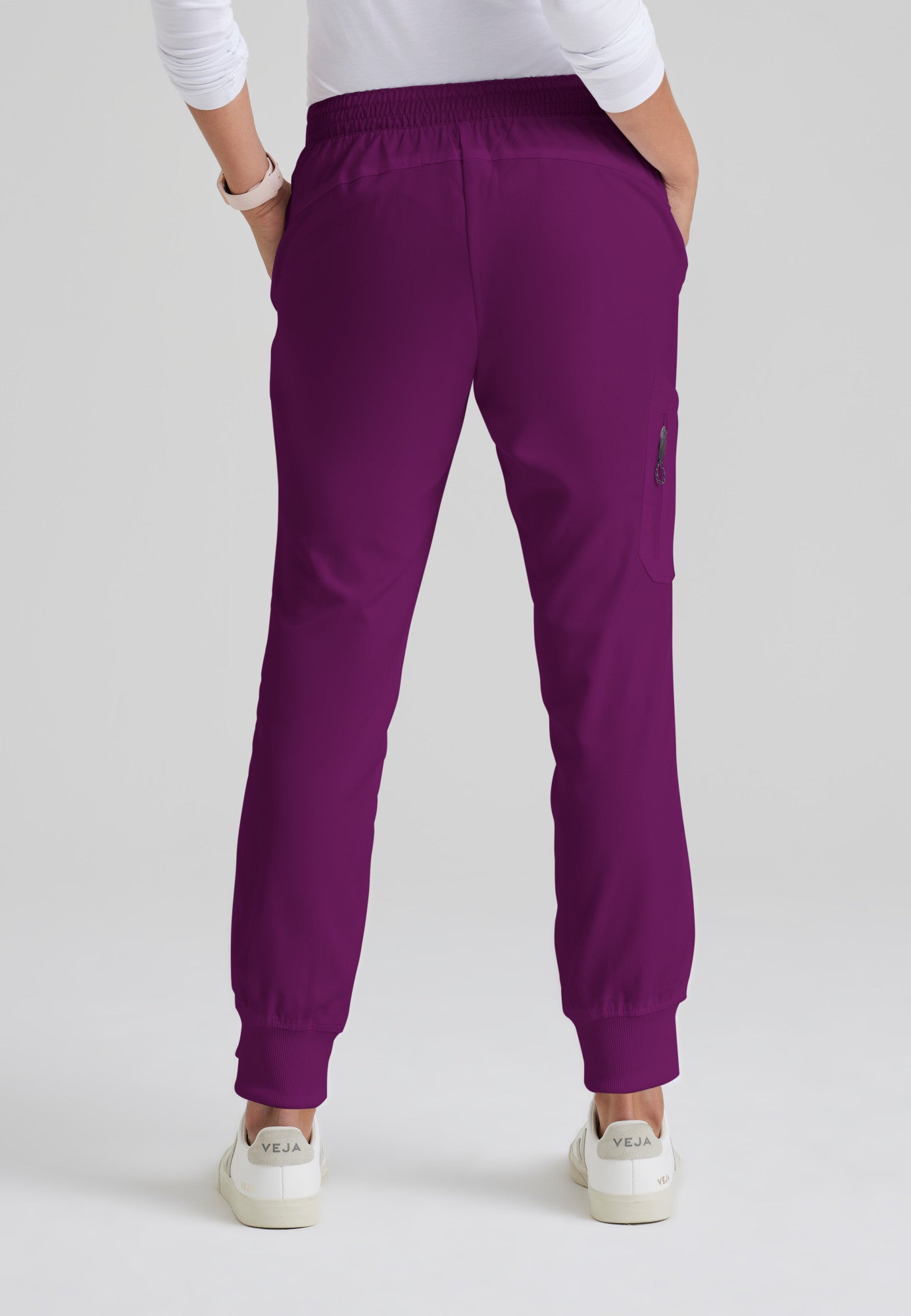 Kira Jogger - Wine - Jen's Scrubs