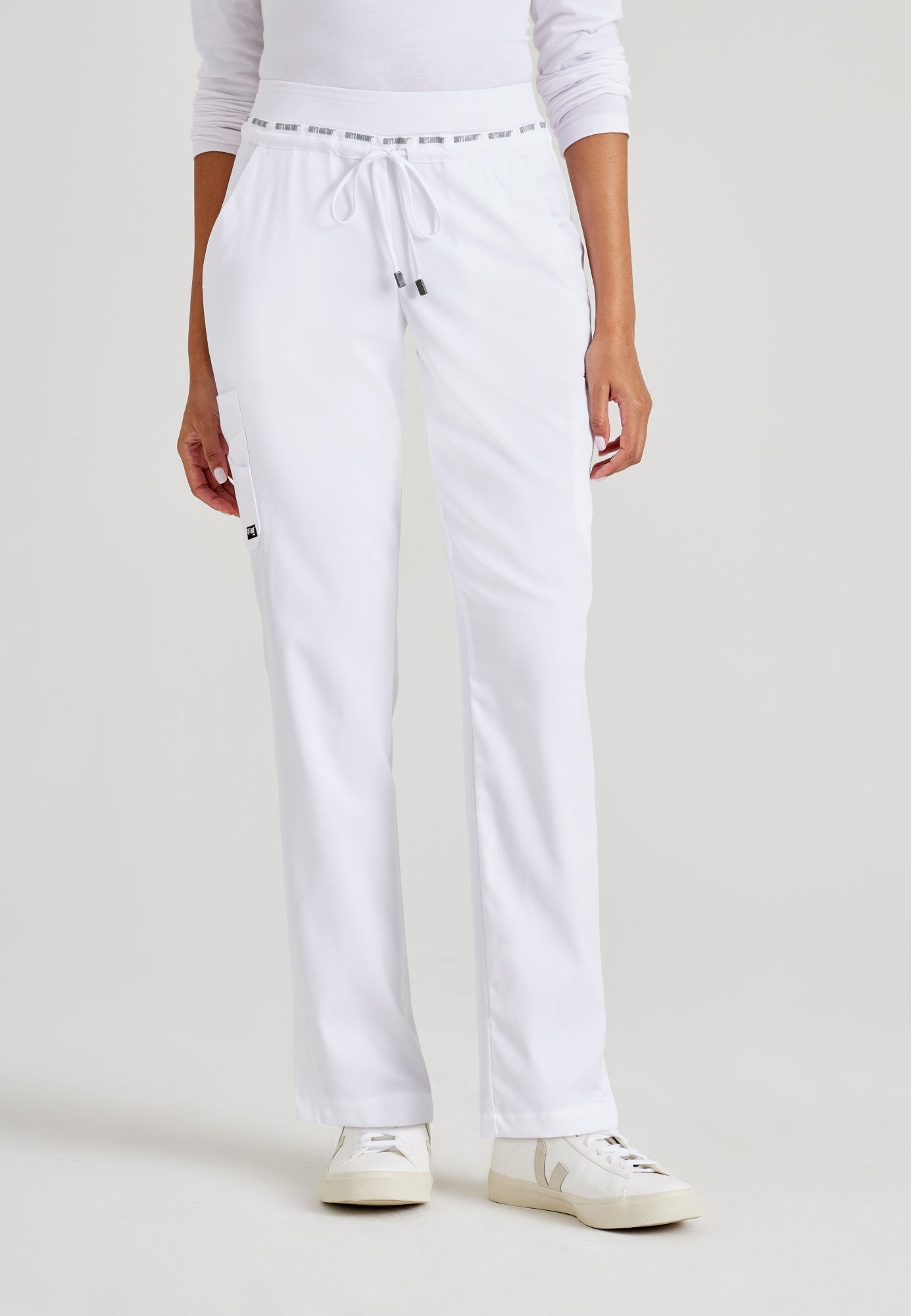 Serena Pant - White - Jen's Scrubs