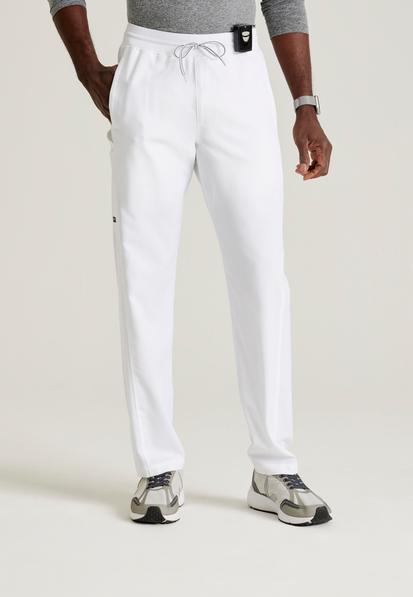 Hudson Pant - White - Jen's Scrubs