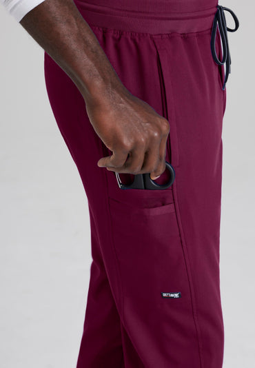 Hudson Pant - Wine - Jen's Scrubs