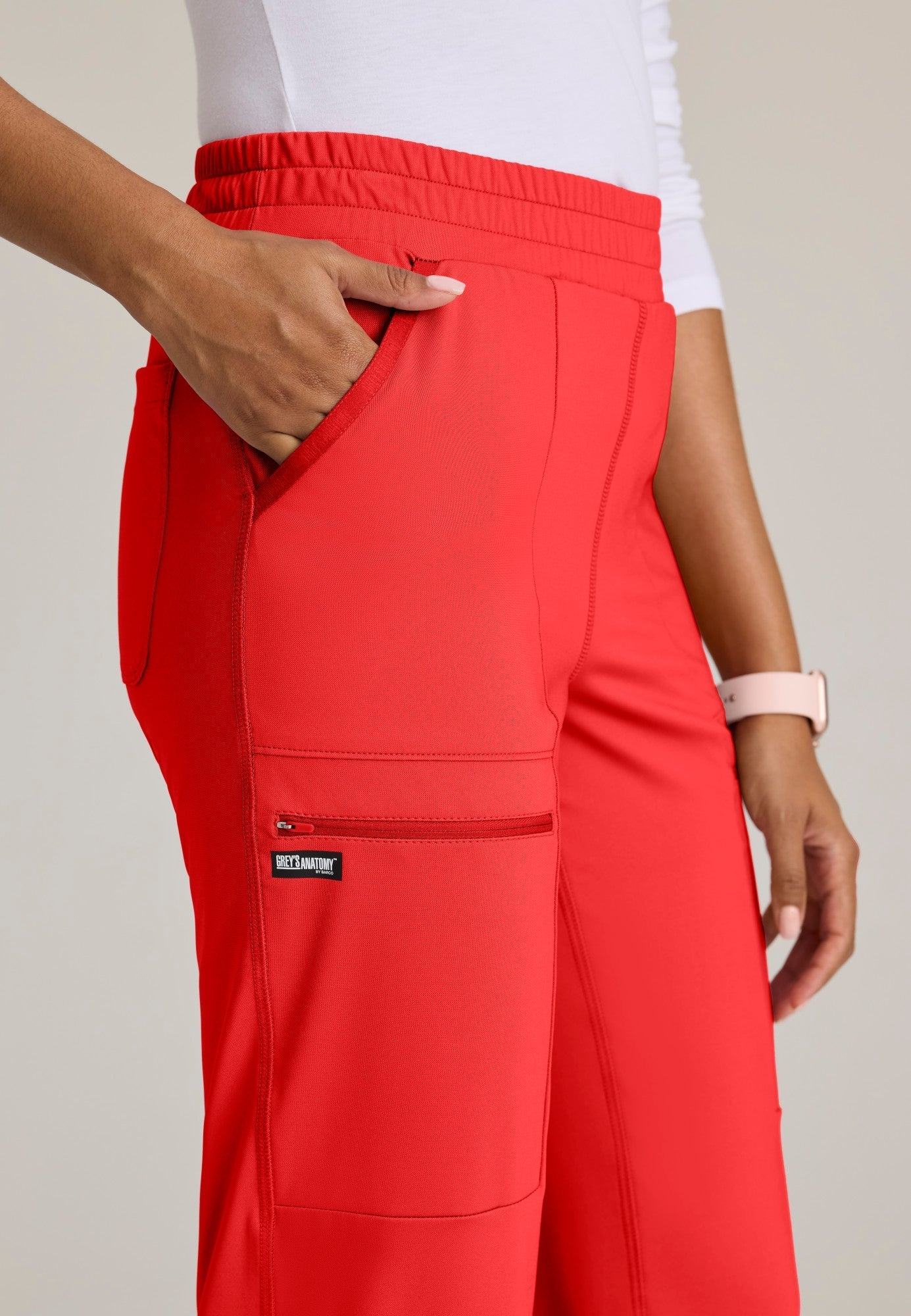 Momentum Knit Pant - Radiant Coral - Jen's Scrubs