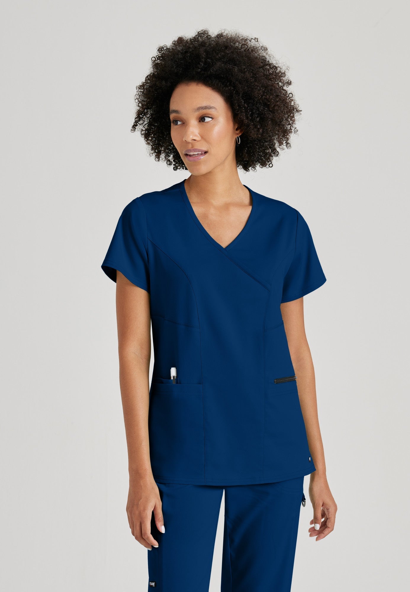 Kim Top - Indigo - Jen's Scrubs